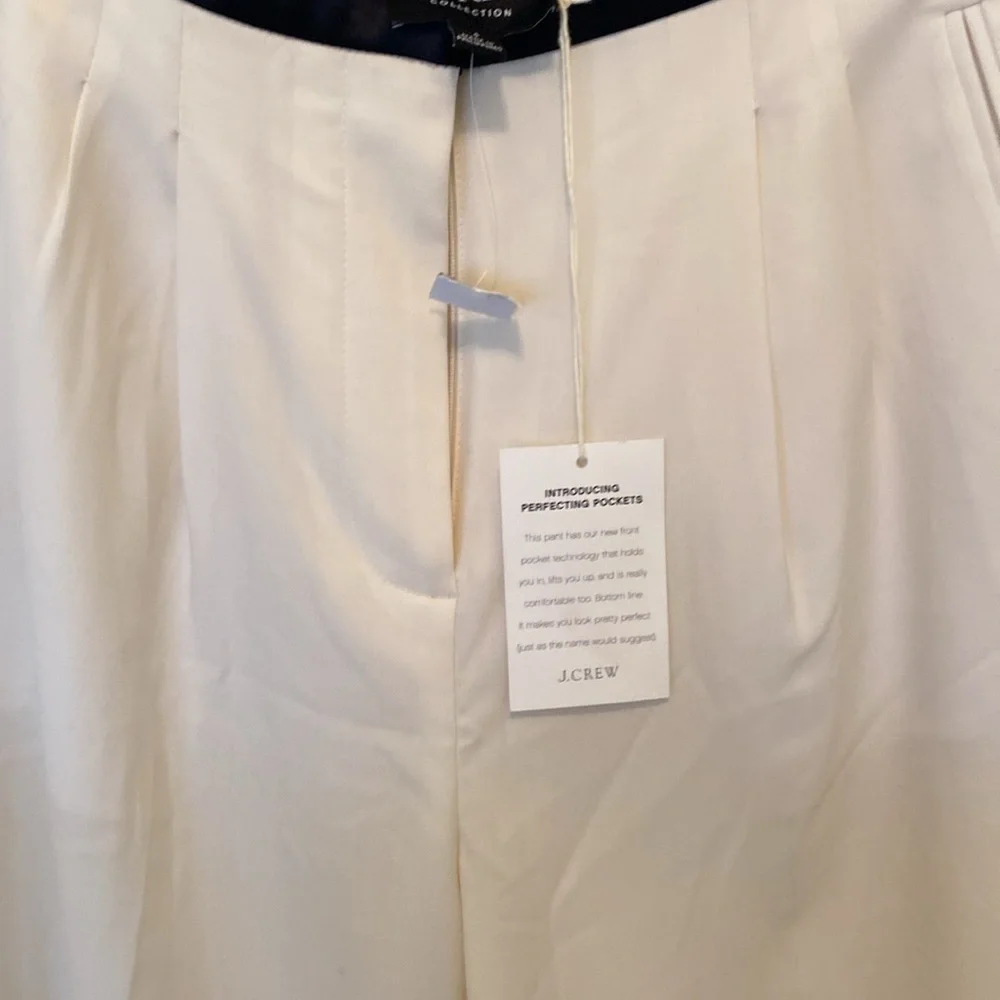 JCrew Collection pleated tuxedo wide leg pants; size 4; NWT - Picture 10 of 12